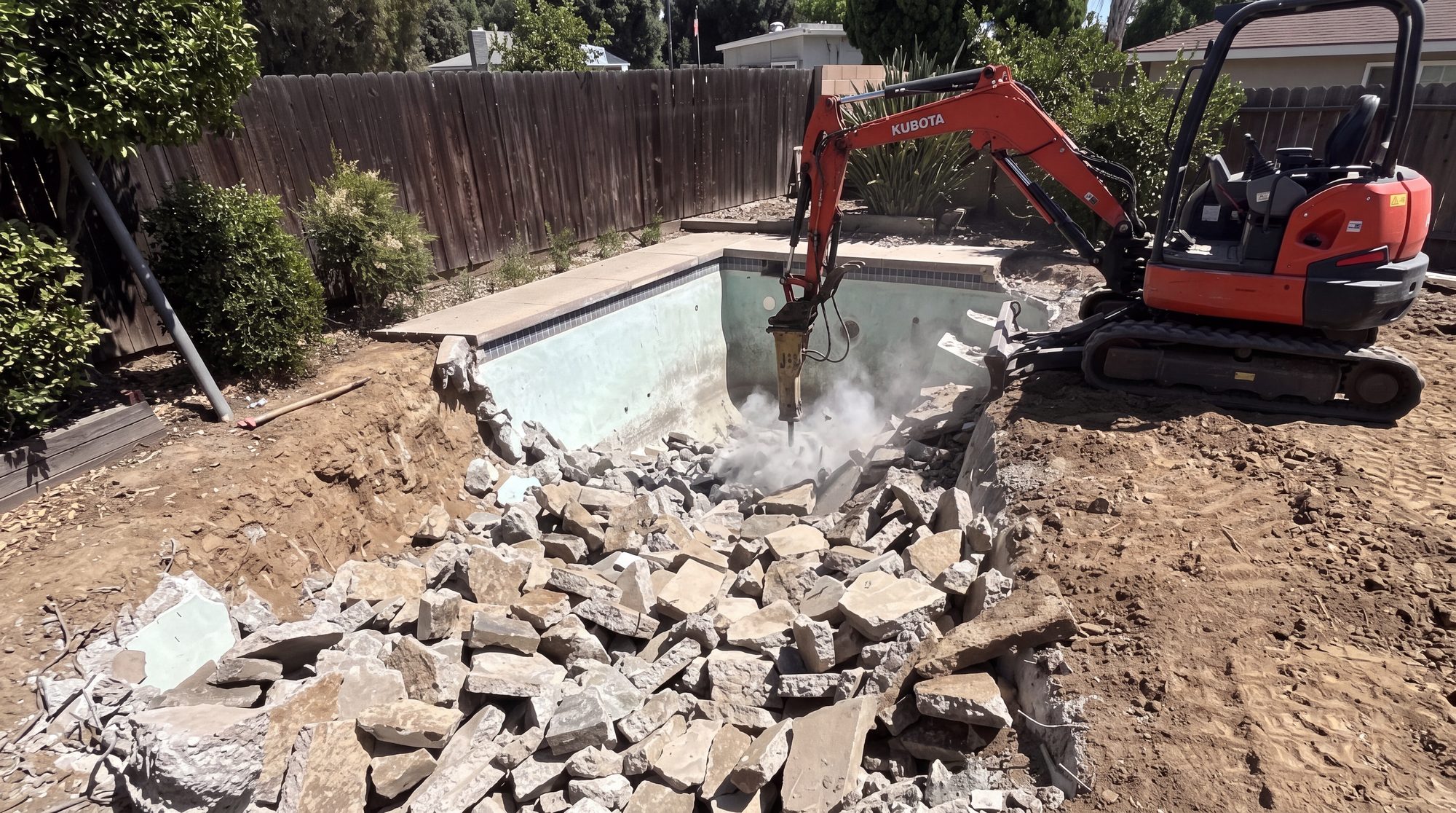 Pool Demolition & Removal in Southern California